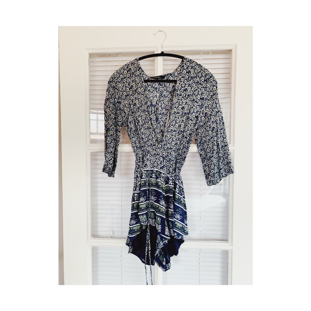 Floral print romper